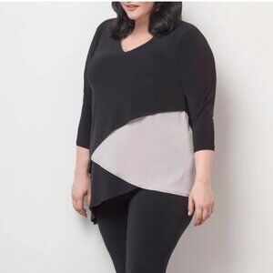 Sympli Matix Layer Top Lagenlook Minimalist Neutral Oatmeal